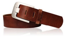 Herren Ledergürtel 4,5 cm Vollrindleder, Bre...