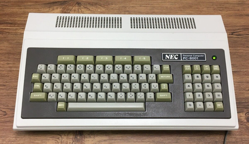 [Excellent] NEC PC-8001 personal computer key board power checked retro PC Japan - Picture 2 of 24