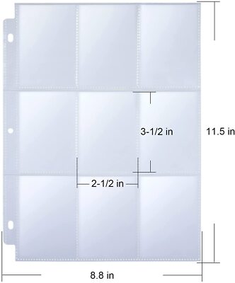 10Pc Pockets Double Side Trading Card Sleeve Fabmaker 9 Pocket Card Sleeves Bind | eBay 10Pc Pockets Double Side Trading Card Sleeve Fabmaker 9 Pocket Card Sleeves Bind | eBay