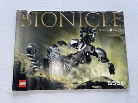 LEGO 8566 Bionicle Toa Onua Nuva Vintage 2002 Set W/ Manual