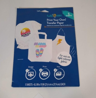 Hello Hobby print your own transfer paper Crafts Arts Customize New Create