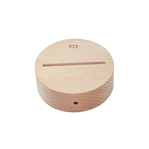 4 Pack 3d Led Night Light Lamp Base 3d Wood Light Base Includes Remote