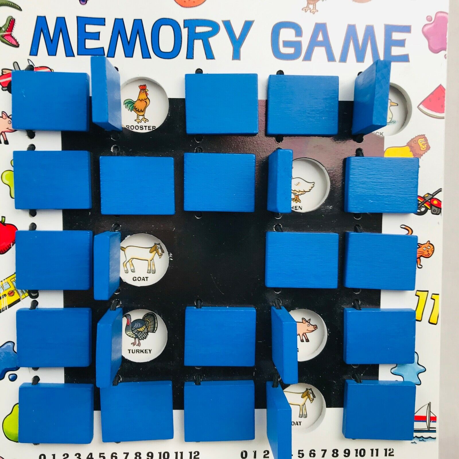 Wooden Flip Game Memory Game - Imagine That Toys