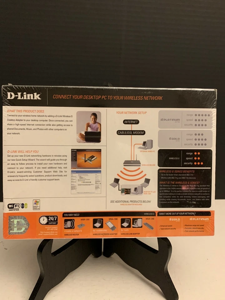 D - Link Wireless G Computer Desktop Adapter WDA - 1320 - Image 2 of 4