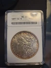1891 CC Morgan Dollar MS 60 Details ANACS Silver $1 NOT CLEANED!