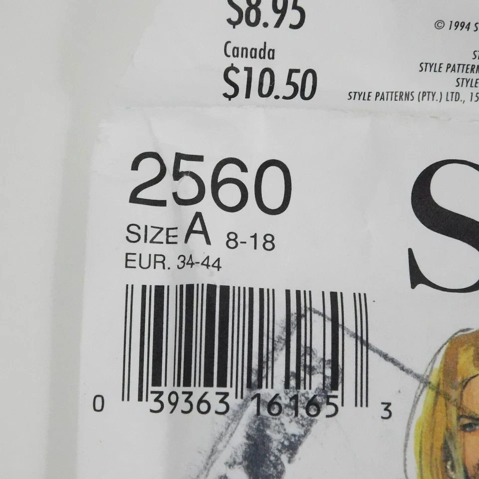 Style 2560 Misses Waistcoat Skirt Size 8-18 Uncut Side Slit NO INSTRUCTIONS - Image 4 of 4