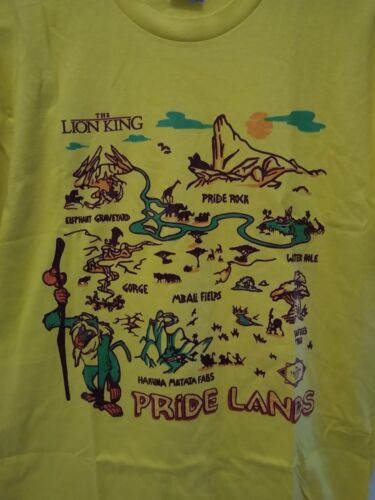 Disney Treasures from the Vault Lion King Pride Lands T-shirt Medium Yellow - Picture 1 of 7