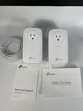 2pc TP-LINK TL-PA9020P  AV2000 2-Port Gigabit Passthrough Powerline Adapter Kit