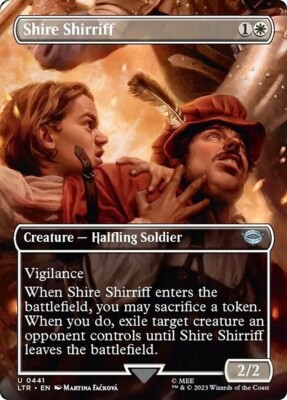 Borderless SHIRE SHIRRIFF x4 mtg NM-M Lord of The Rings Unc Scene 441