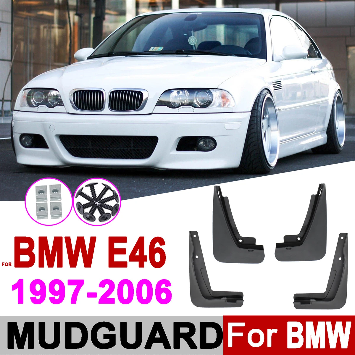 Bmw e46 mud flaps for sale deals