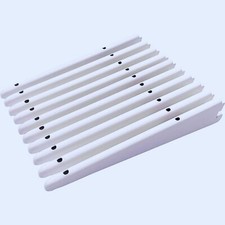 Twin Slot Wall Mounted Shelving Bracket White Pack of (1, 2, 4, 6, 8, 10)
