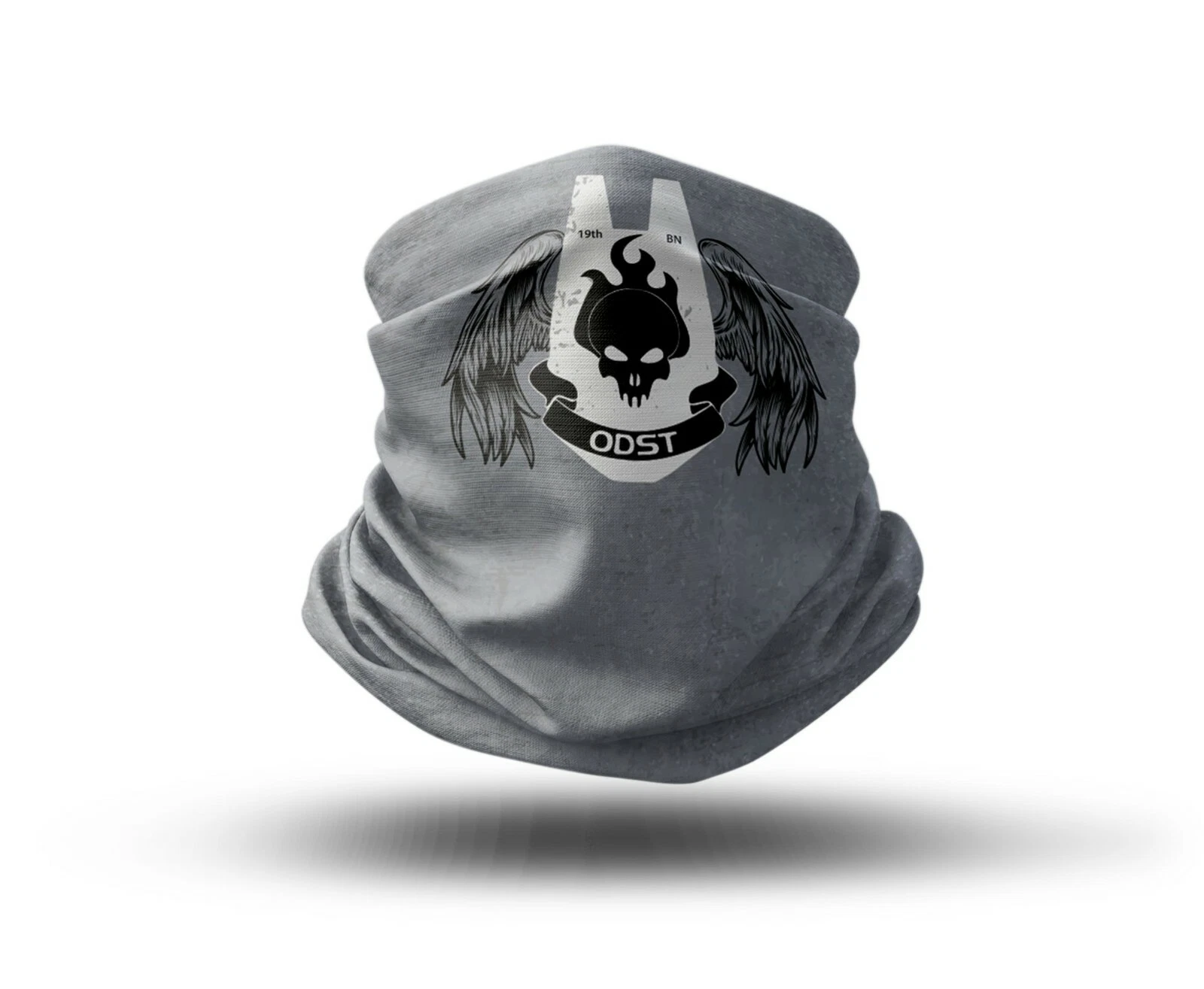 Washable Fabric Face Cover Neck Gaiter Print Halo ODST Design EU Made