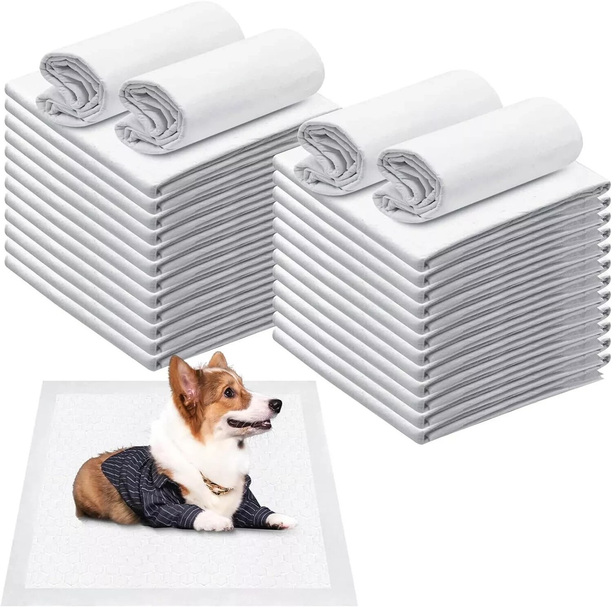 Puppy Training 60x45cm Pads Toilet Pee Wee Poo Dog Pet Cat Mats 50/100/200
