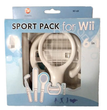 CTA Sports Pack for Wii Sports 6 in 1 Accessory Pack Kit White Brand New