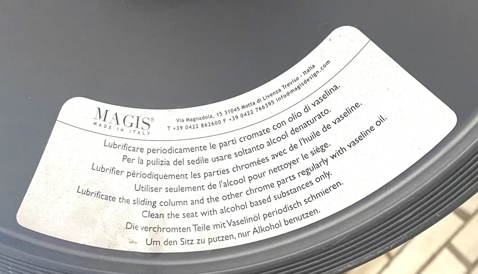 Designklassiker Magis Bombo Barhocker Hocker blau - Bild 4 von 4