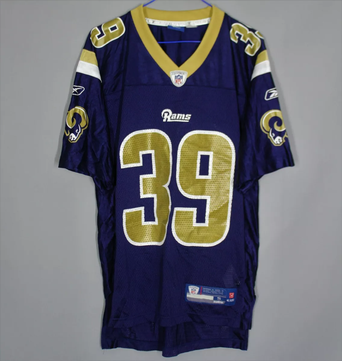 LOS ANGELES RAMS NFL FOOTBALL SHIRT JERSEY #39 JACKSON SIZE S REEBOK