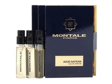 MONTALE PARIS AOUD SAFRAN EDP 2.0ml .06oz x 3 COLOGNE PERFUME SPRAY SAMPLES