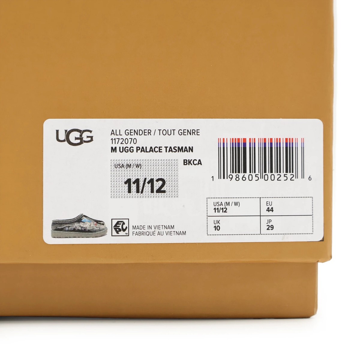 1172070-BKCA Palace UGG Tasman Slipper Burnt Camo Black (Men