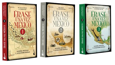 ERASE UNA VEZ MEXICO 1, 2 y 3: por  SANDRA MOLINA 3 books libros