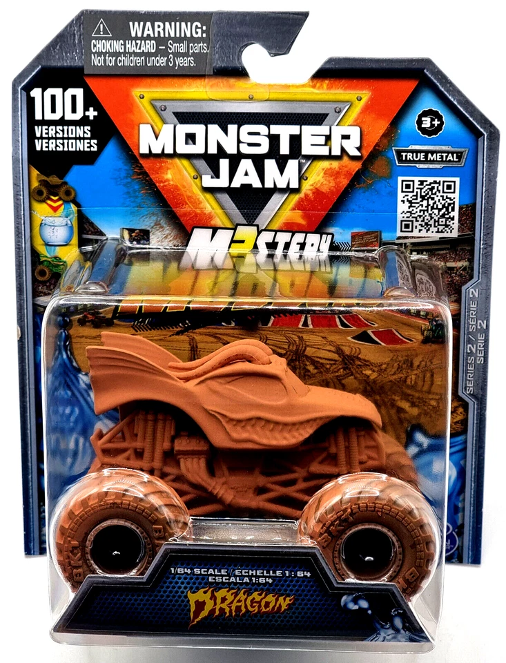SPIN MASTER Monster Jam 1:64 Truck Mystery Mudders Auto Dragon