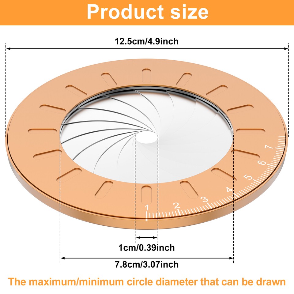 Circle Drawing Tool Circular Measurement Tool Multifunctional Plotter