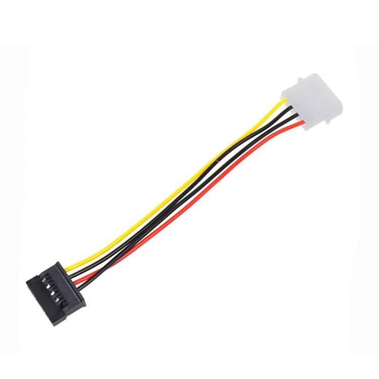 Cable d'Alimentation IDE 4 pin vers SATA 15pin Convertisseur Adaptateur Riser - Photo 4/4