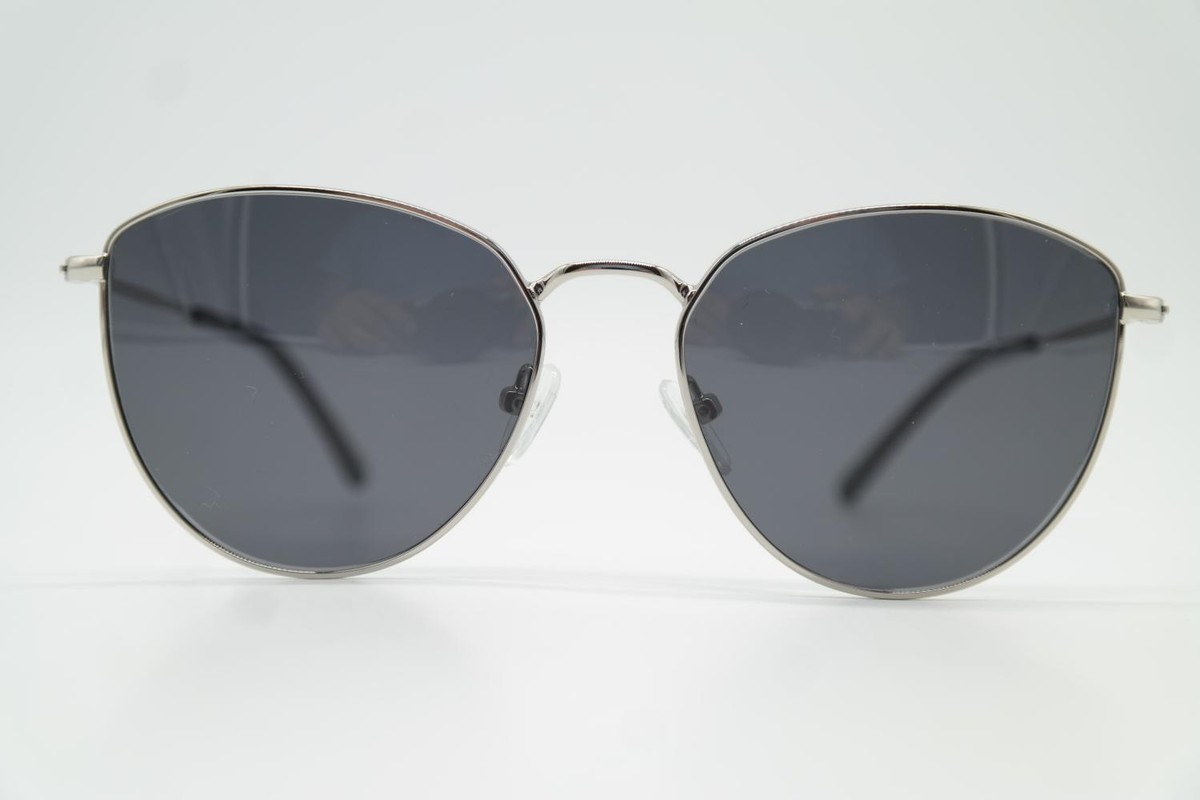 Occhiali Da Sole FIELMANN OU 06 Argento Ovale Nuovi