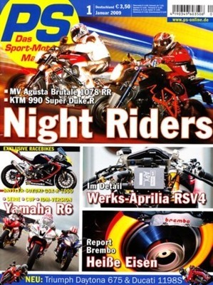 PS0901 + Vergleich MV AGUSTA Brutale 1078 RR vs KTM 990 Super Duke R + PS 1/2009