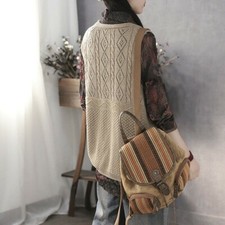 Top Senza Maniche In Maglia A V Per Donne