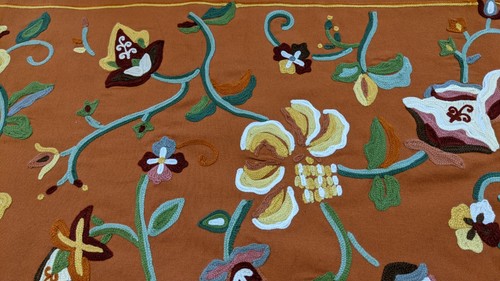 Williams-Sonoma Tan Embroidered Table Runner - Picture 4 of 7