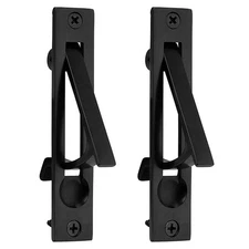 2 Pack Edge Pull Latch Barn Door Handles Pocket Lock Suitable for Closet