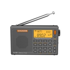 SIHUADON R108 Portable Radio AM FM SW LW Airband Full Band DSP w/Battery Radio