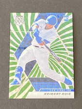 Keibert Ruiz 2021 Mosaic Green Swirl RC #ed 9/11