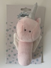 5589🌟Doudou Pouet Pouet Jouet Licorne MES PETITS CAILLOUX  Rose