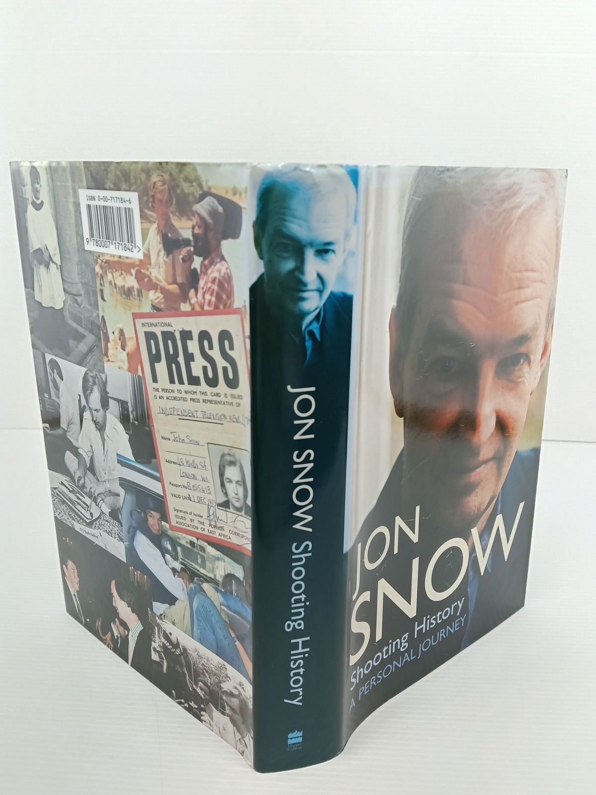 Jon Snow Shooting History Hardcover Signed HarperCollins Memoir 0-00-717184-6 image 2