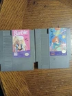 Lot of 2 Original Nintendo NES Games Barbie & The Little Mermaid