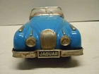 Vintage Japan Bandai Tin Friction 1954 Jaguar Convertible. WORKS. EXCELLENT