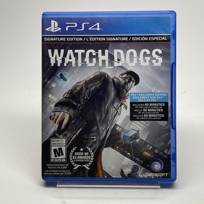 Watch Dogs Signature Ed PS4 (Sony PlayStation 4, 2014) No Manual Tested Working