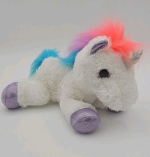 Aurora Flopsie Rainbow Unicorn Plush Colorful Mane Tail Stuffed Animal Small