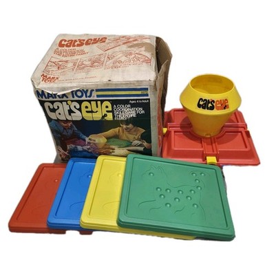 Katzenauge Marx Toys Marmor Brettspiel in OVP komplett 1978 Vintage Spielzeug