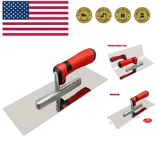 Stainless Steel Flat Finishing Trowel 11" x 4" Concrete Cement Drywall Plaste...