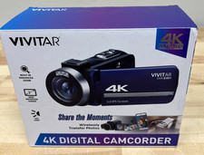 Vivitar 4K Ultra HD Digital Camcorder DVR E401 Black NIB
