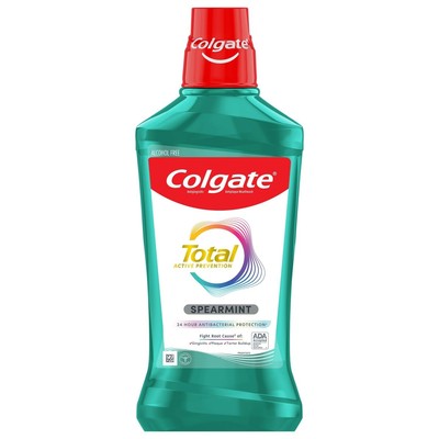 Colgate Total Pro-Shield Alcohol Free Mouthwash, Antibacterial Formula,