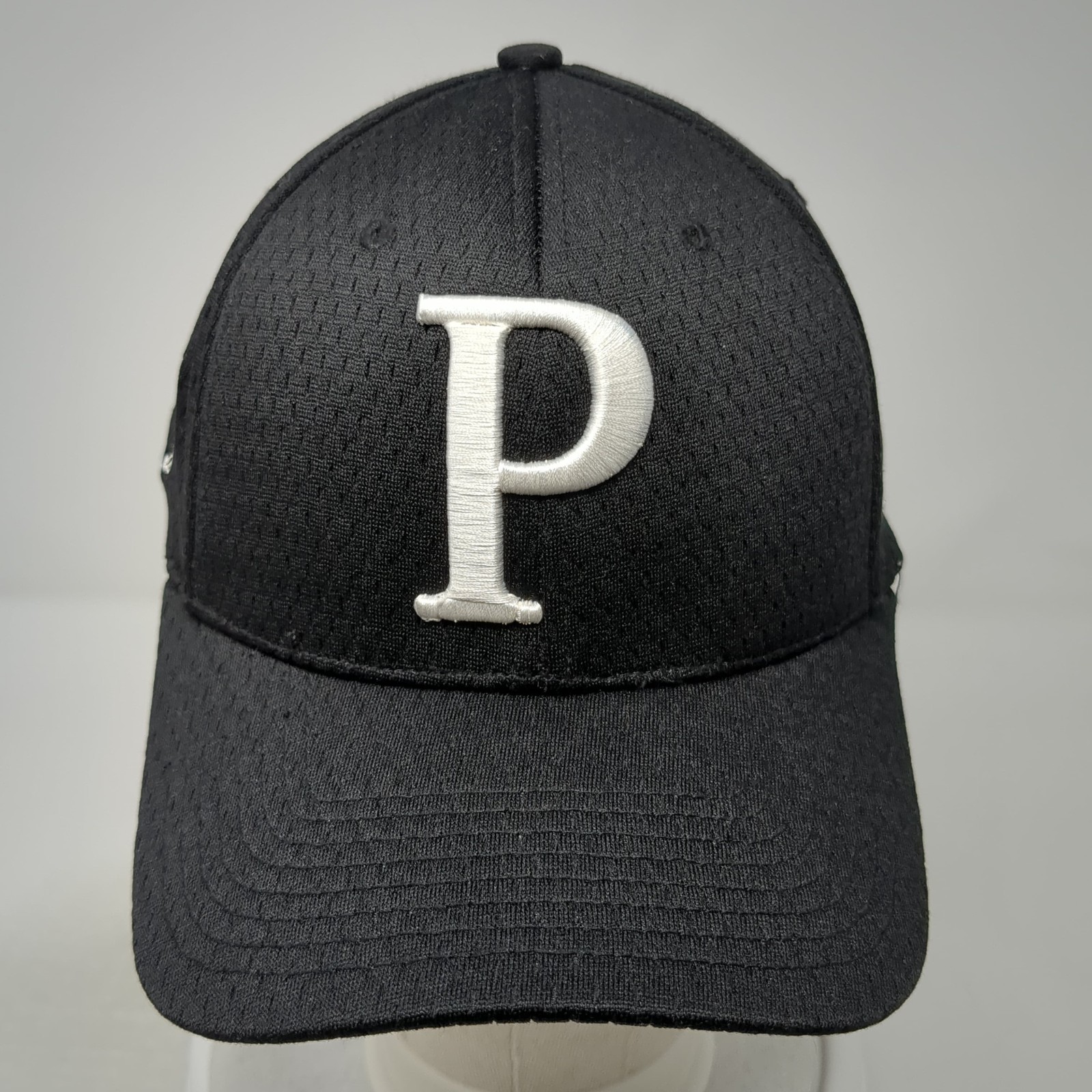 Pirates Fitted Hat Solid Black Medium Embroidered… - image 2
