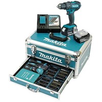 Makita Akku Schlagbohrschrauber DHP482RFX9 2X18 V 3,0 Ah + LadegeräT + ZubehöR