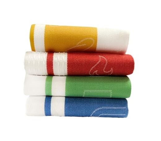 Premium Multi Purpose Kitchen Towels by  Italy (4 Pack) Restaurant Assorted