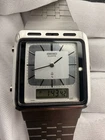 Seiko H249-5050 Ana-Digi Quartz Vintage Watch, Silver Tone, Stainless Steel