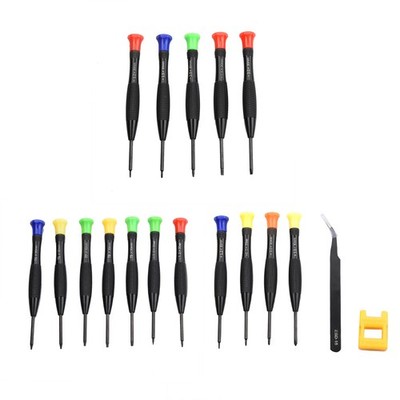 Precision Screwdriver Set 18PCS Mini Magnetic Torx T5-T9 Flathead Phillips Tools