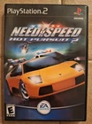 Need for Speed: Hot Pursuit 2 (Sony PlayStation 2, 2002) Excellent Condition