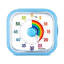 Visual Timer for Kids and Adults, Rainbow Disk 60 Minute Countdown Timer with...